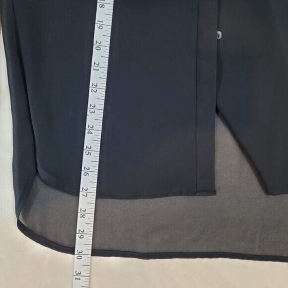 Supertrash Bellamy Black Chiffon Blouse with Beaded Collar and Shoulders - Small - Picture 7 of 9